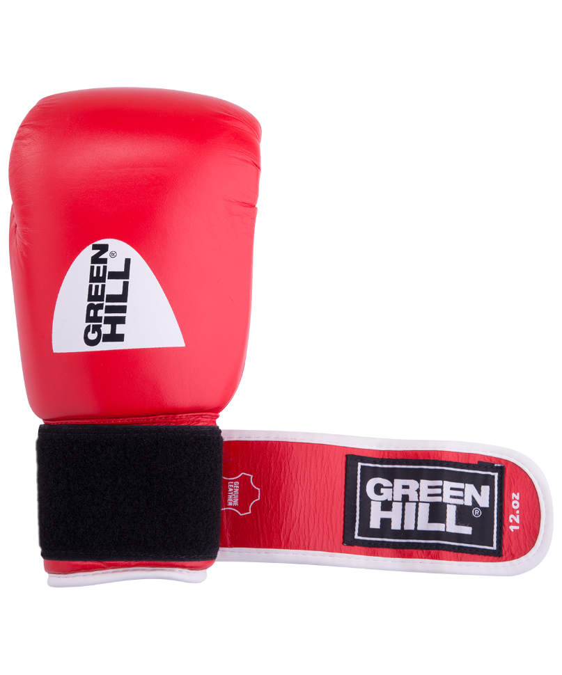 Перчатки боксерские GYM BGG-2018, 10oz, кожа, красные