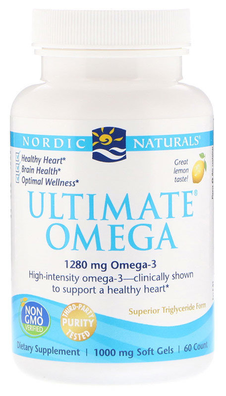 Nordic Naturals Ultimate Omega 1280 мг 60 капсул 