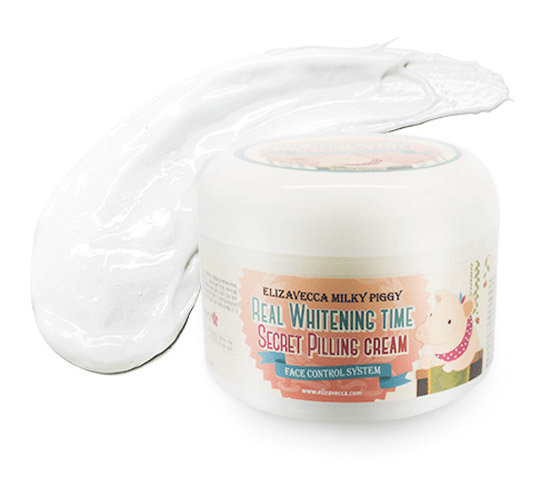 Elizavecca Milky Piggy Real Whitening Time Secret Peeling Cream 100 г Осветляющий крем с эффектом пилинга 