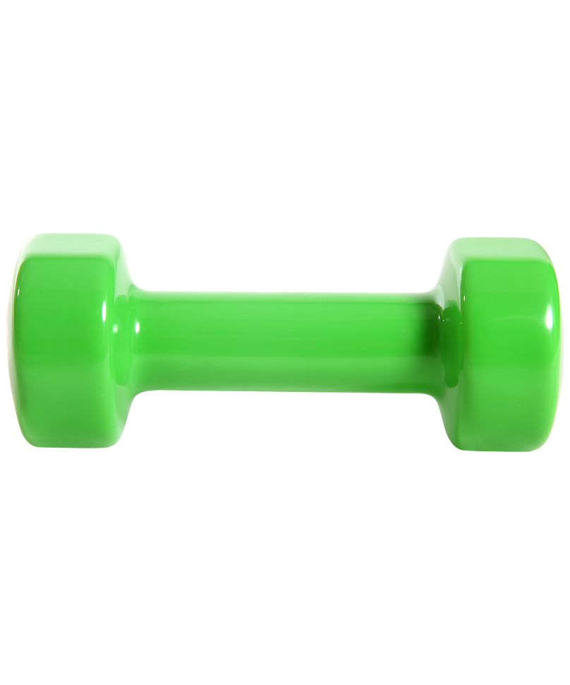 Гантель виниловая Core DB-101, 1,5 кг, зеленый