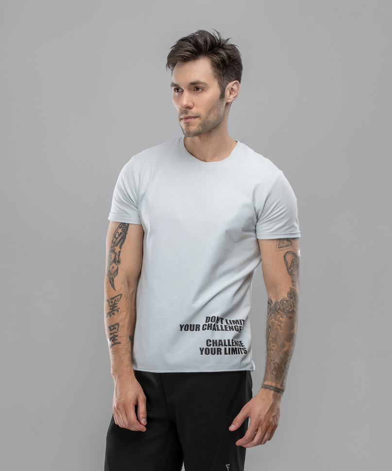 Мужская футболка Flaunt FA-MT-0104-GRY, серый