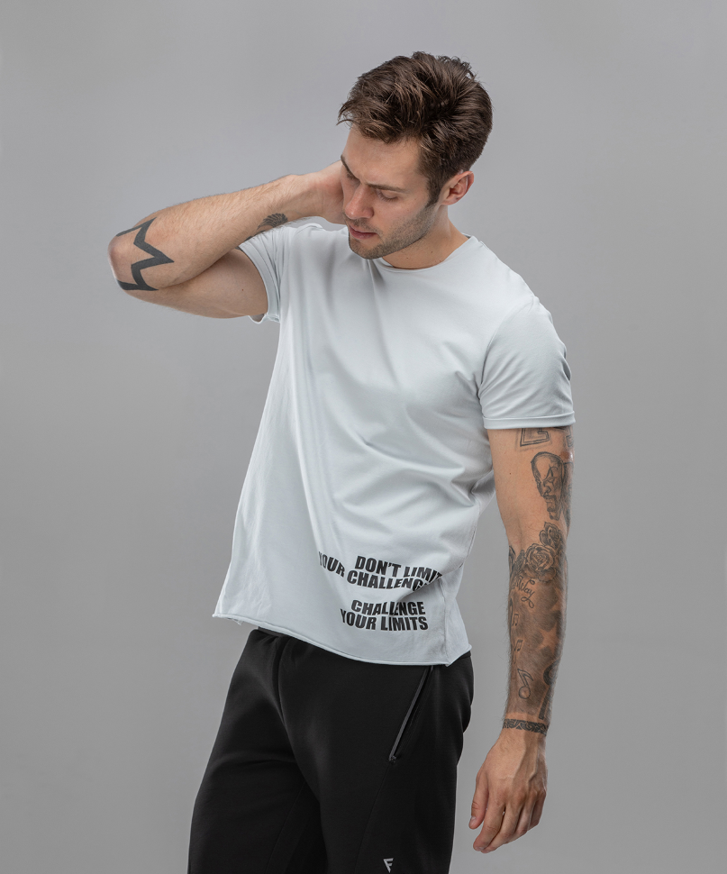 Мужская футболка Flaunt FA-MT-0104-GRY, серый