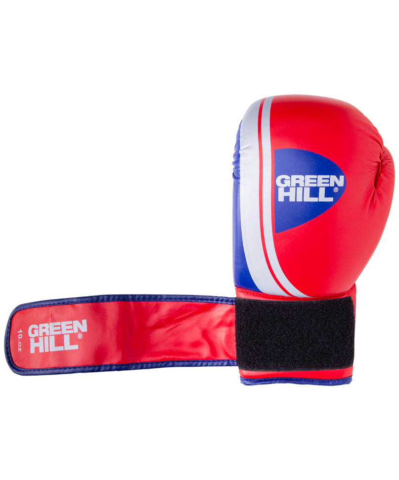 Перчатки боксерские Knockout BGK-2266, 10oz, к/з, красный