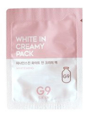 G9 Skin White In Creamy Pack Sample Pouch 2 мл Маска для лица и тела осветляющая пробник 