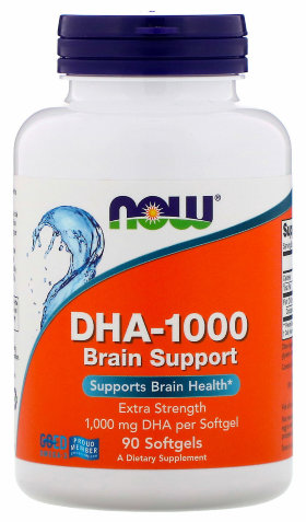Now Dha 1000mg Brain Support 90 гелевых капсул