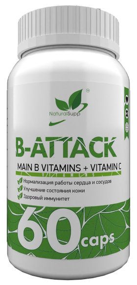 NaturalSupp B-Attack 60 капсул