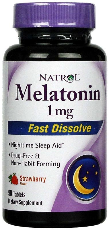 Natrol Melatonin 1 мг Быстрорастворимые 90 таблеток