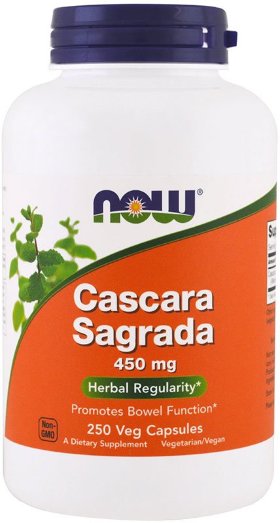 Now Cascara Sagrada 450 мг 250 капсул