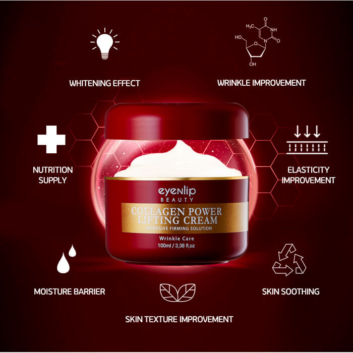 Eyenlip Collagen Power Lifting Cream 100 мл Антивозрастной крем для лица с коллагеном 