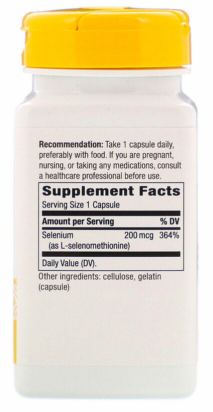 Nature's Way Selenium 200 мкг 100 капсул
