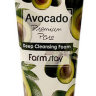 FarmStay Avocado Premium Pore Deep Cleansing Foam 180 мл Очищающая пенка с экстрактом авокадо