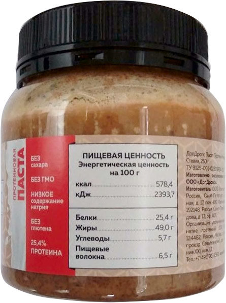 DopDrops Протеиновая паста миндаль и кокос (стевия) 250 г 