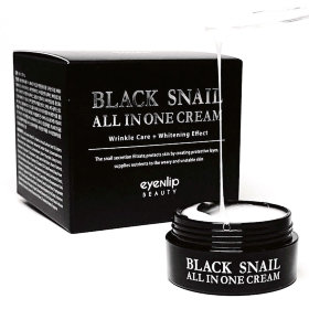 Eyenlip Black Snail All In One Cream 100 мл Многофункциональный крем для лица с муцином черной улитки