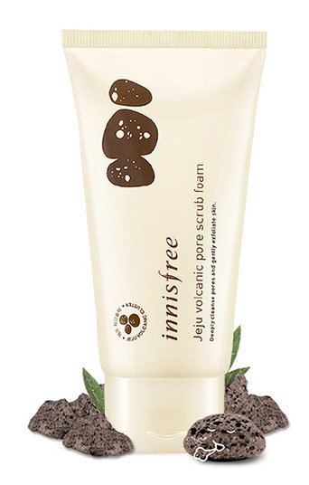 Innisfree Jeju Volcanic Pore Scrub Foam 150 мл Пенка-скраб с вулканической глиной для очищения пор 