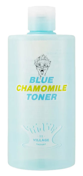 Village 11 Factory Blue Chamomile Toner 400 мл Успокаивающий тонер с экстрактом голубой ромашки 