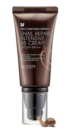 Mizon Snail Repair Intensive Bb Cream SPF50+ Ра+++ #21 Бб-крем с экстрактом муцина улитки