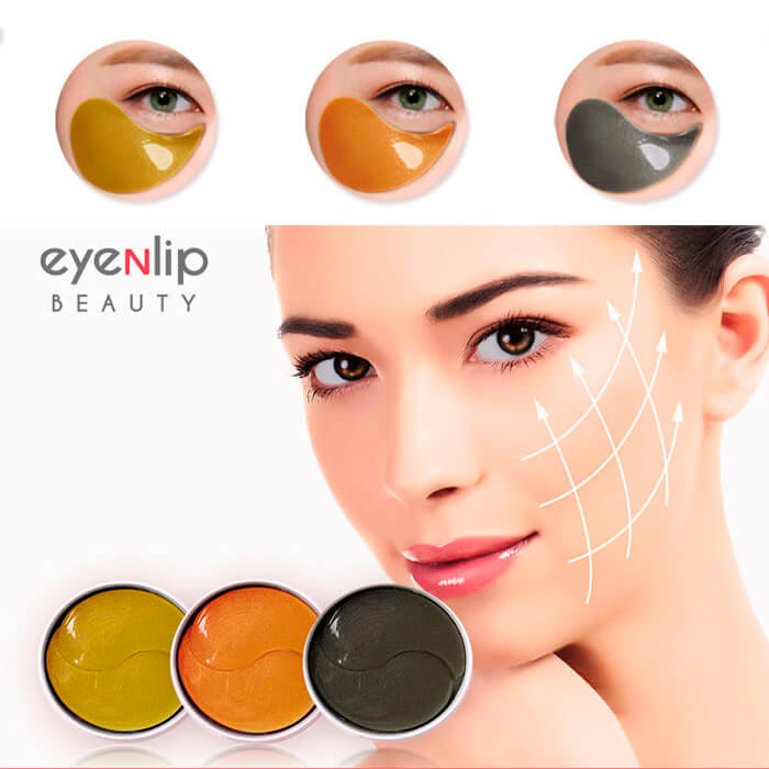 Eyenlip Hydrogel Eye Patch Gold & Snail Гидрогелевые патчи для глаз с экстрактом золота и муцина улитки, 60 штук 