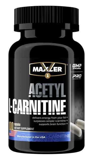 Maxler Usa Acetyl L-Carnitine 100 капсул (новый дизайн)