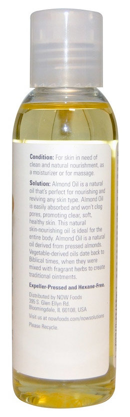 Now Sweet Almond Oil 118 мл Масло сладкого миндаля 