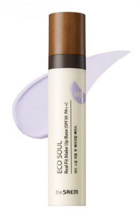 The Saem Eco Soul Real Fit Makeup Base 02 Lavender 40 мл База под макияж