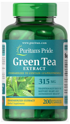 Puritan's Pride Green Tea Standardized Extract 315 мг 100 капсул