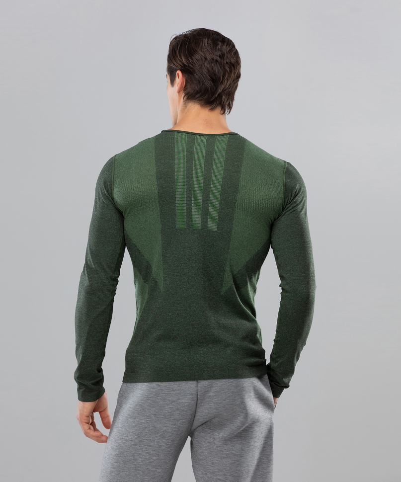 Мужская футболка с длинным рукавом Smartknit FA-ML-0103-KHK, хаки
