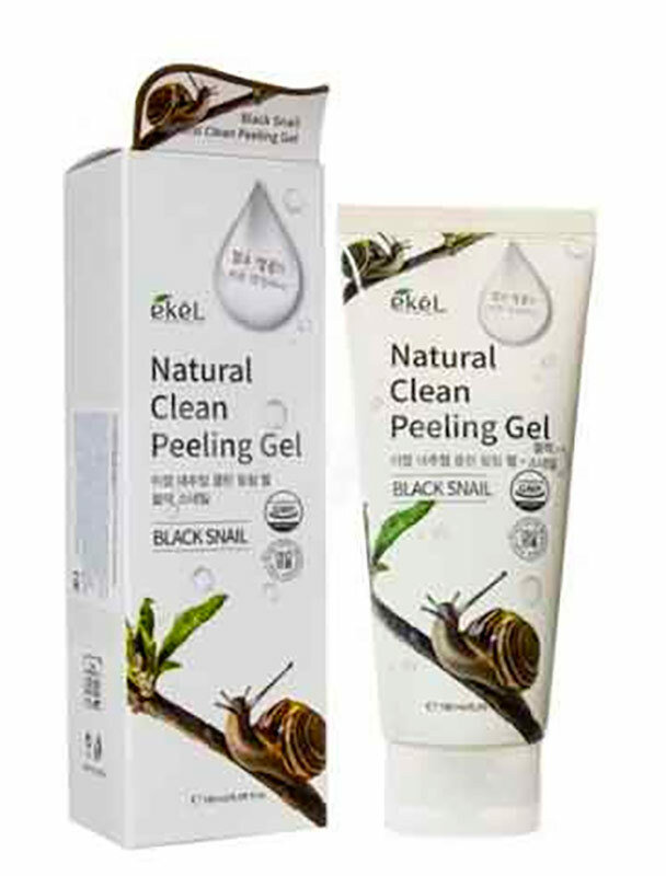 Ekel Natural Clean peeling gel Black Snail Пилинг-скатка с муцином черной улитки 100 мл