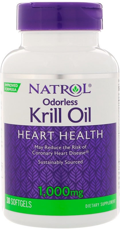 Natrol Omega-3 Krill Oil 1000 мг 30 гелевых капсул 