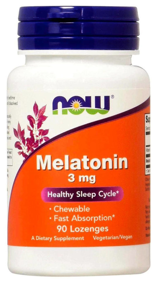 Now Melatonin 3мг 90 жеват. пастилок 