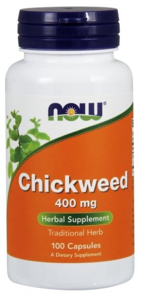 Now Chickweed 400 мг 100 капсул