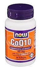 Now CoQ10 60 mg + Omega-3 30 гелевых капсул