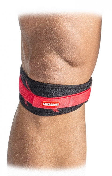 Yamaguchi Фиксирующий ремень на колено Aeroprene Patella Knee Strap (черный) One Size 