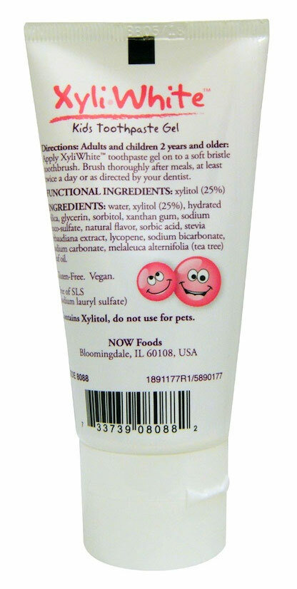 Now Kid'S Xyliwhite™ Bubblegum Toothpaste 85 г Детская зубная гель-паста со вкусом жевательной резинки 
