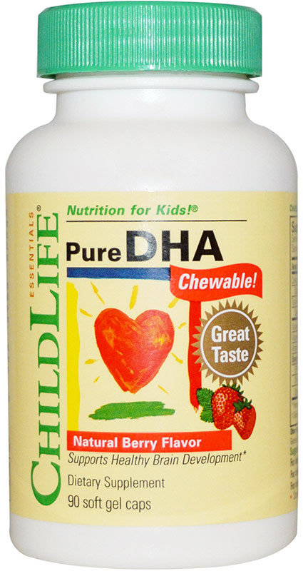 Childlife Essentials Pure Dha 90 жевательных капсул 