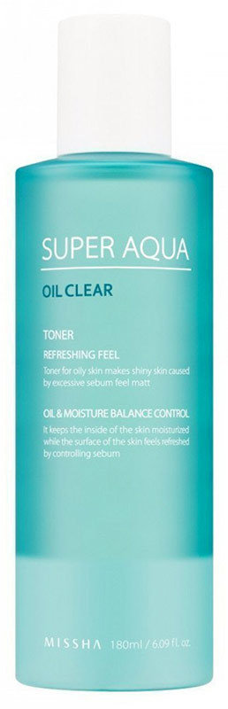 Missha Super Aqua Oil Clear Toner 180 мл Тоник для жирной кожи