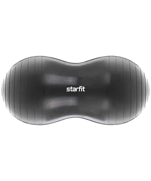 Starfit Фитбол GB-802 Арахис, 50х100 см, 1200 гр. без насоса, темно-серый, антивзрыв