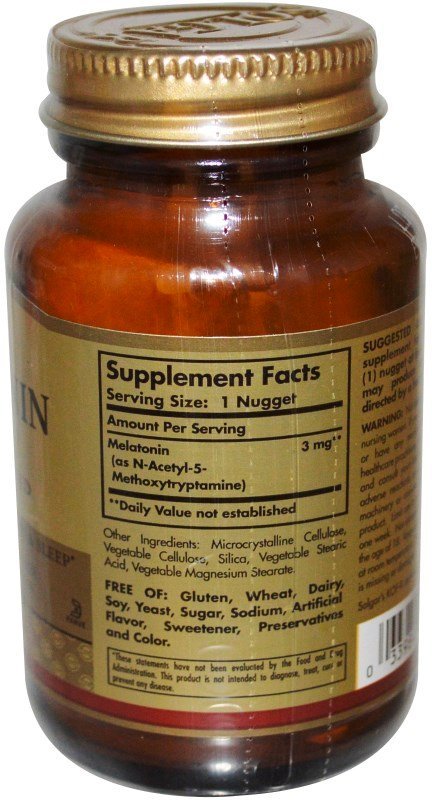 Solgar Melatonin 3 мг 120 пастилок 