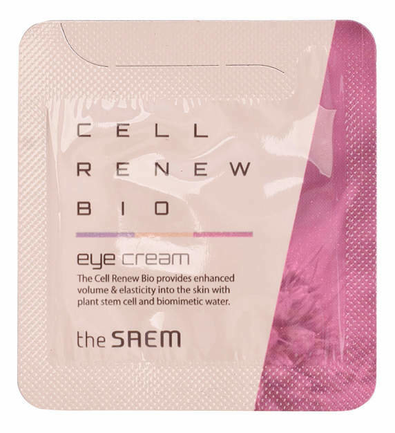 The Saem Cell Renew Bio Eye Cream - Sample 1 мл Крем для глаз антивозр пробник 