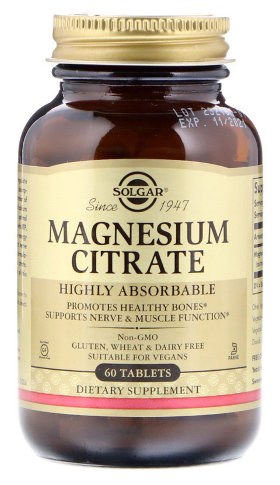 Solgar Magnesium Citrate 400 мг 60 таблеток