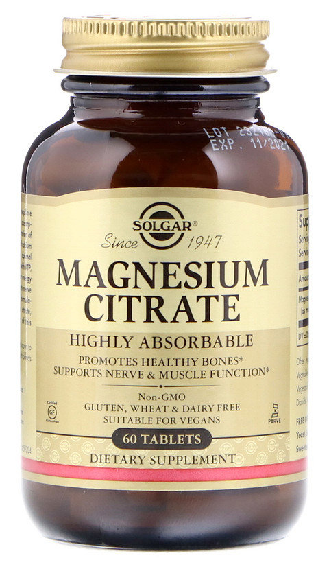 Solgar Magnesium Citrate 400 мг 60 таблеток