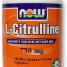 Now L-Citrulline 750 мг 180 капсул