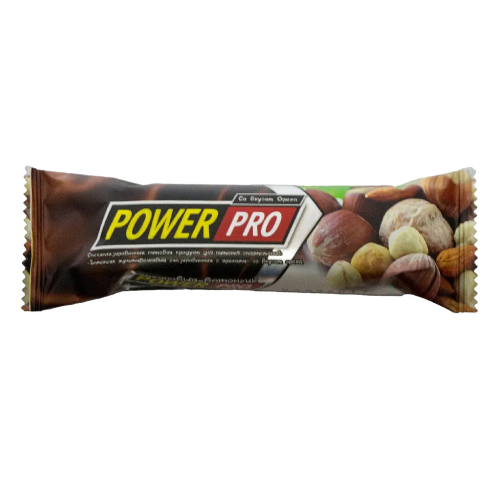 PowerPro Протеиновый батончик Power Pro 36% Орех 60 г 