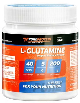 PureProtein L-Glutamine 200 г