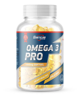 GeneticLab Nutrition Omega 3 Pro 1000 mg 300 гелевых капсул
