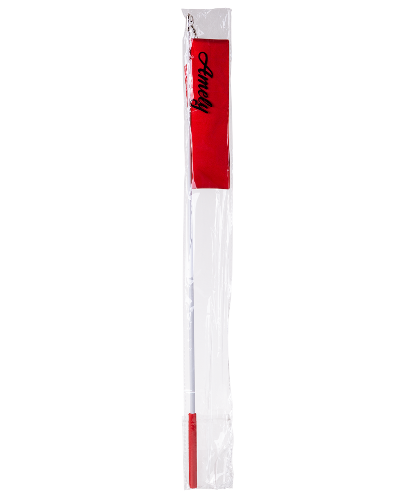 Лента для художественной гимнастики AGR-301 4м, с палочкой 46 см, красный