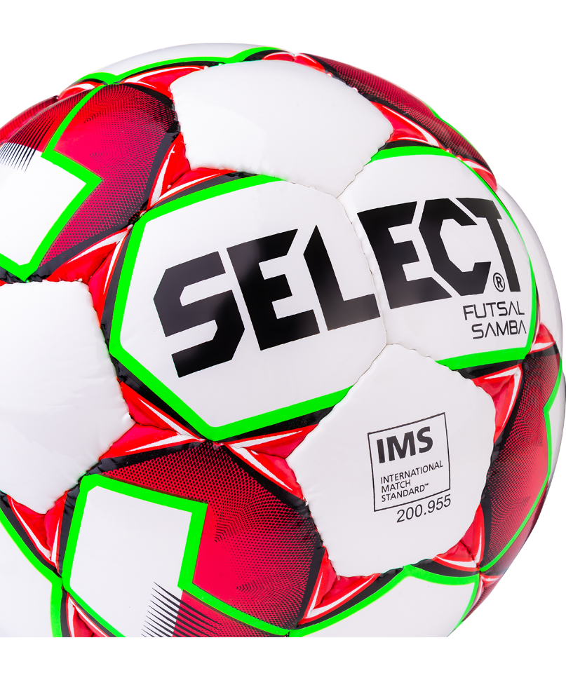 Мяч футзальный Futsal Samba IMS 852618, №4, белый/красный/зеленый