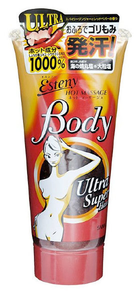 Sana Esteny Hot Massage Body Ultra Super Hard 240 г Массажный гель-скраб для тела с морской солью