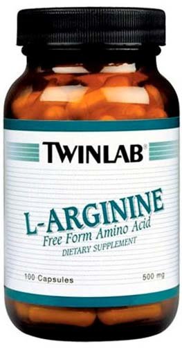 Twinlab L-Arginine 500 мг 100 капсул