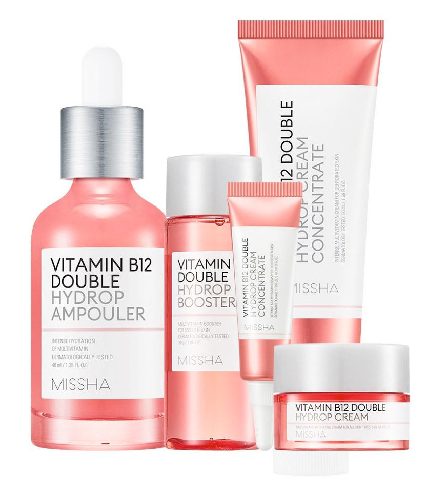 Missha Vitamin B12 Double Hydrop Set 2 Набор увлажняющих средств с витамином B12 