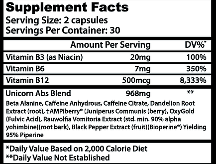 Mythical Nutrition Unicorn Abs 60 капсул